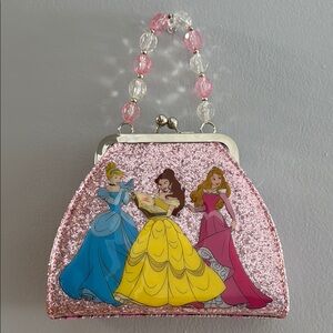 Disney Princess Pink Glitter Bag